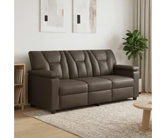 Sofa Pilka 191 x 85 x 93 cm Dirbtinė oda