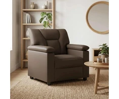 Sofa Pilka 91 x 85 x 93 cm Dirbtinė oda