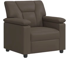 Sofa Pilka 91 x 85 x 93 cm Dirbtinė oda