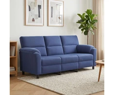 Sofa Policijos mėlyna 214 x 85 x 93 cm Aksomas