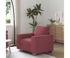 Sofa Kėdė Vyno raudona 100 cm audinys