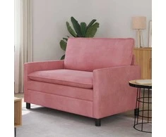 Sofa Rožinė 126 x 81 x 87,5 cm Aksomas