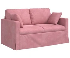 Sofa Rožinė 138 x 78 x 80 cm Aksomas