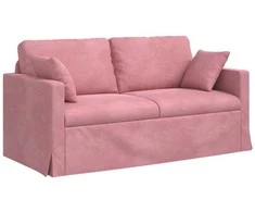 Sofa Rožinė 158 x 78 x 80 cm Aksomas