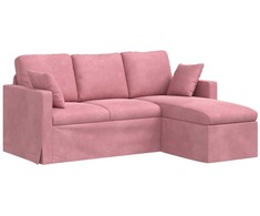 Sofa Rožinė 178 x 134 x 80 cm Aksomas