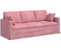 Sofa Rožinė 198 x 78 x 80 cm Aksomas