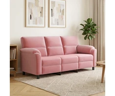 Sofa Rožinė 214 x 85 x 93 cm Aksomas