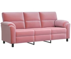 Sofa Rožinė 214 x 85 x 93 cm Aksomas