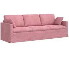 Sofa Rožinė 228 x 78 x 80 cm Aksomas