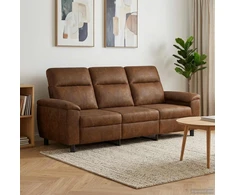 Sofa Ruda 214 x 90 x 95 cm Dirbtinė suedė oda