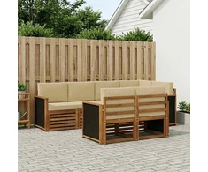 Sofa Lauko sofos komplektas 6 vnt. Natūrali