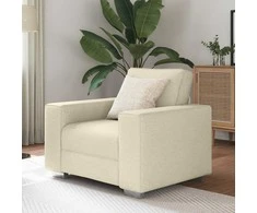 Sofa Kėdė Smėlio 100 cm Lino mišinio audinys