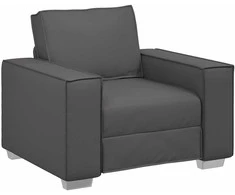 Sofa Kėdė Pilka 100 cm Dirbtinė oda