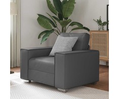 Sofa Kėdė Pilka 100 cm Dirbtinė oda