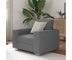 Sofa Kėdė Tamsiai pilka 100 cm audinys