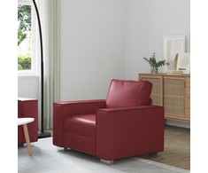 Sofa Kėdė Vyno raudona 100 cm Dirbtinė oda