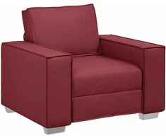 Sofa Kėdė Vyno raudona 100 cm Dirbtinė oda
