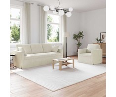 Sofa Sofos komplektas 2 pcs Kreminė 198 x 78 x 80 cm Aksomas