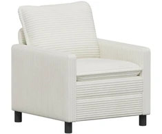 Sofa Sofos komplektas 2 pcs Kreminė Poliesteris