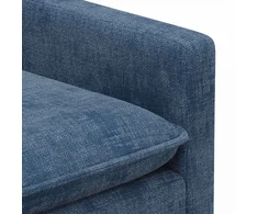 Sofa Sofos komplektas 2 vnt. Mėlyna Poliesteris