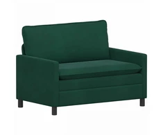 Sofa Sofos komplektas 2 vnt. Tamsiai žalia Aksomas