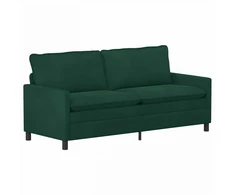 Sofa Sofos komplektas 2 vnt. Tamsiai žalia Aksomas