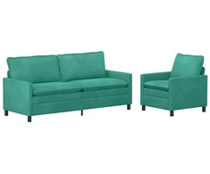 Sofa Sofos komplektas 2 pcs Turkio Aksomas