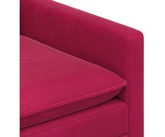 Sofa Sofos komplektas 2 vnt. Vyno raudona Aksomas