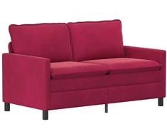 Sofa Sofos komplektas 2 vnt. Vyno raudona Aksomas