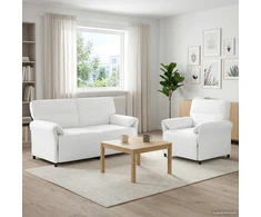 Sofa Sofos komplektas 2 vnt. Balta Audinys