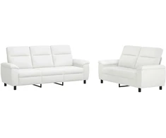 Sofa Sofos komplektas 2 vnt. Balta Audinys