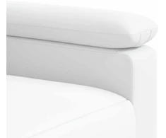 Sofa Sofos komplektas 2 vnt. Balta Dirbtinė oda