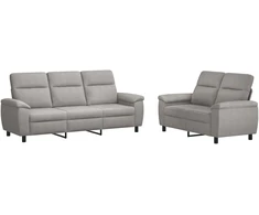 Sofa Sofos komplektas 2 vnt. Debesų pilka Audinys