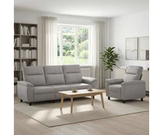 Sofa Sofos komplektas 2 vnt. Debesų pilka Audinys