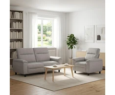 Sofa Sofos komplektas 2 vnt. Debesų pilka Audinys