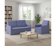 Sofa Sofos komplektas 2 vnt. Džinsinės mėlynos Audinys
