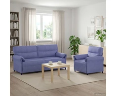 Sofa Sofos komplektas 2 vnt. Džinsinės mėlynos Audinys