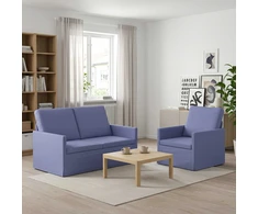 Sofa Sofos komplektas 2 vnt. Džinsinės mėlynos Audinys