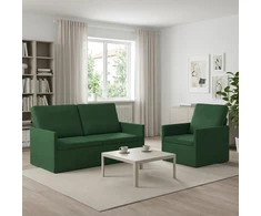 Sofa Sofos komplektas 2 vnt. Džiunglių žalia Kordūrinis audinys