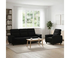 Sofa Sofos komplektas 2 vnt. Juoda Audinys