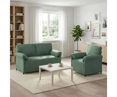 Sofa Sofos komplektas 2 vnt. Jūrinė žalia Aksomas