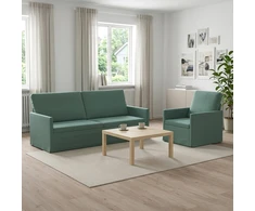 Sofa Sofos komplektas 2 vnt. Jūrinė žalia Aksomas
