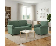 Sofa Sofos komplektas 2 vnt. Jūrinė žalia Aksomas
