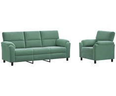 Sofa Sofos komplektas 2 vnt. Jūrinė žalia Aksomas