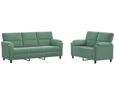 Sofa Sofos komplektas 2 vnt. Jūrinė žalia Aksomas