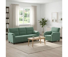Sofa Sofos komplektas 2 vnt. Jūrinė žalia Aksomas
