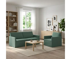 Sofa Sofos komplektas 2 vnt. Jūrinė žalia Aksomas