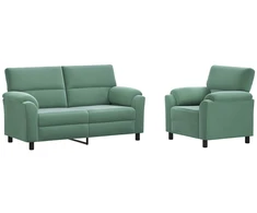 Sofa Sofos komplektas 2 vnt. Jūrinė žalia Aksomas