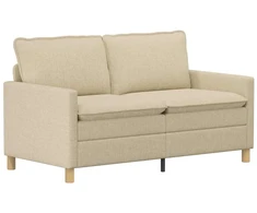 Sofa Sofos komplektas 2 vnt. Kreminė Audinys
