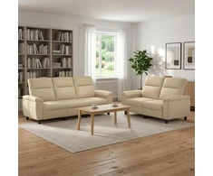Sofa Sofos komplektas 2 vnt. Kreminė Audinys